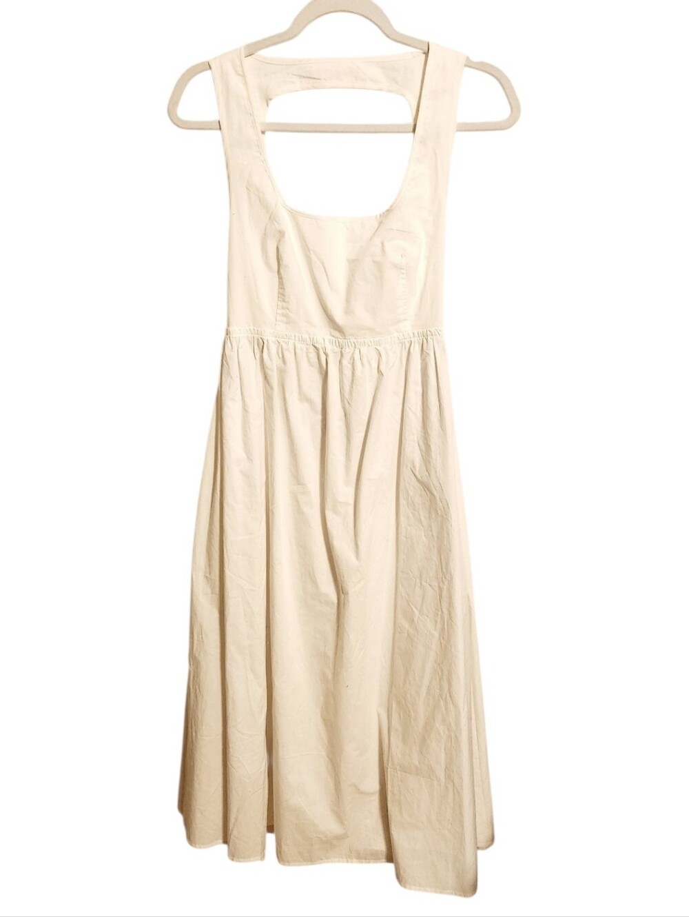 O.P.T. | Women's Classic White Open Back Halter Open Back Dress (Size Medium)
